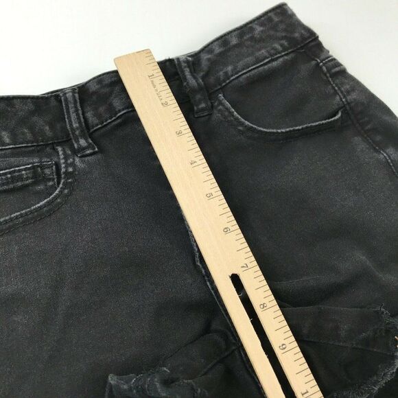 American Eagle Hi Rise Shortie Denim Jean Shorts - Picture 6 of 10